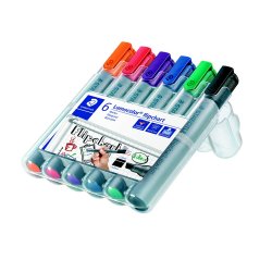 Lumocolor&reg; flipover marker 356 B WP6, 6 farver